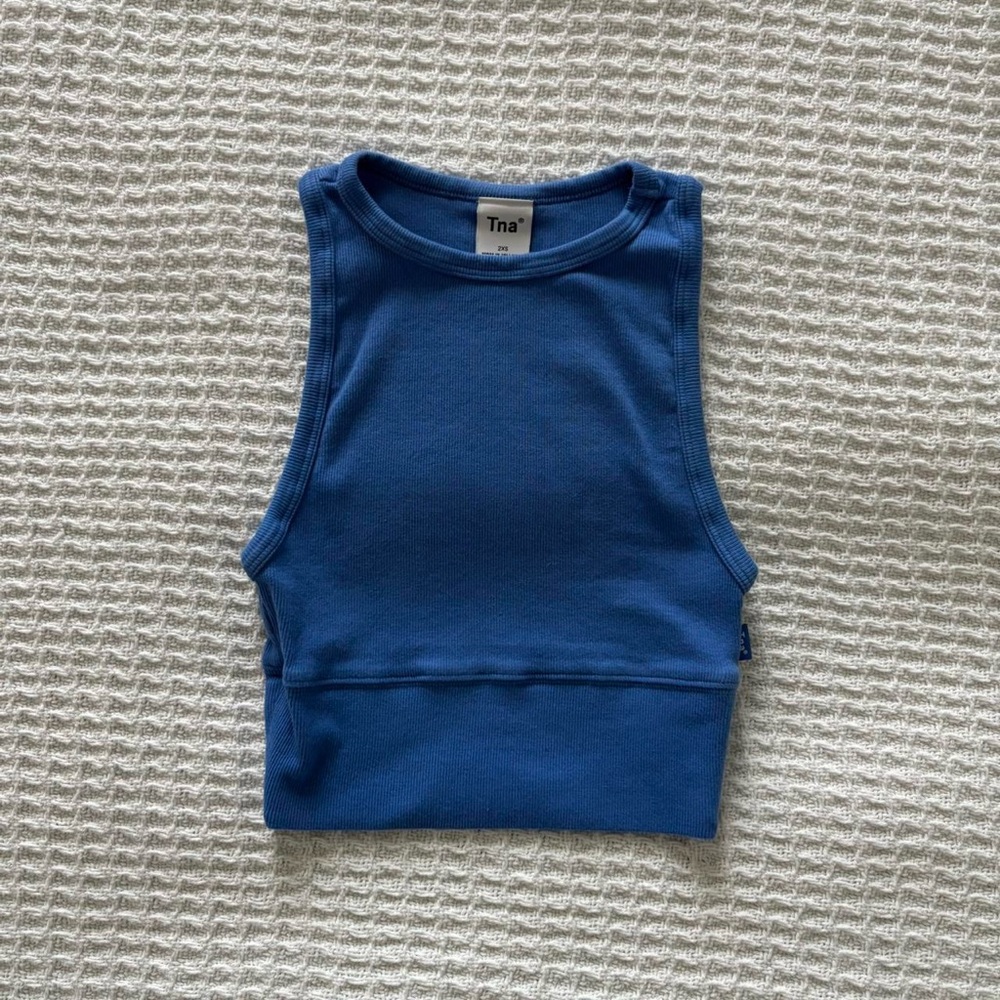 aritzia tna high neck tank top
